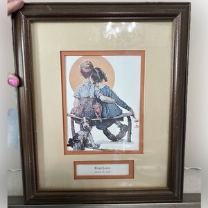 Norman Rockwell 'First Love' Art
